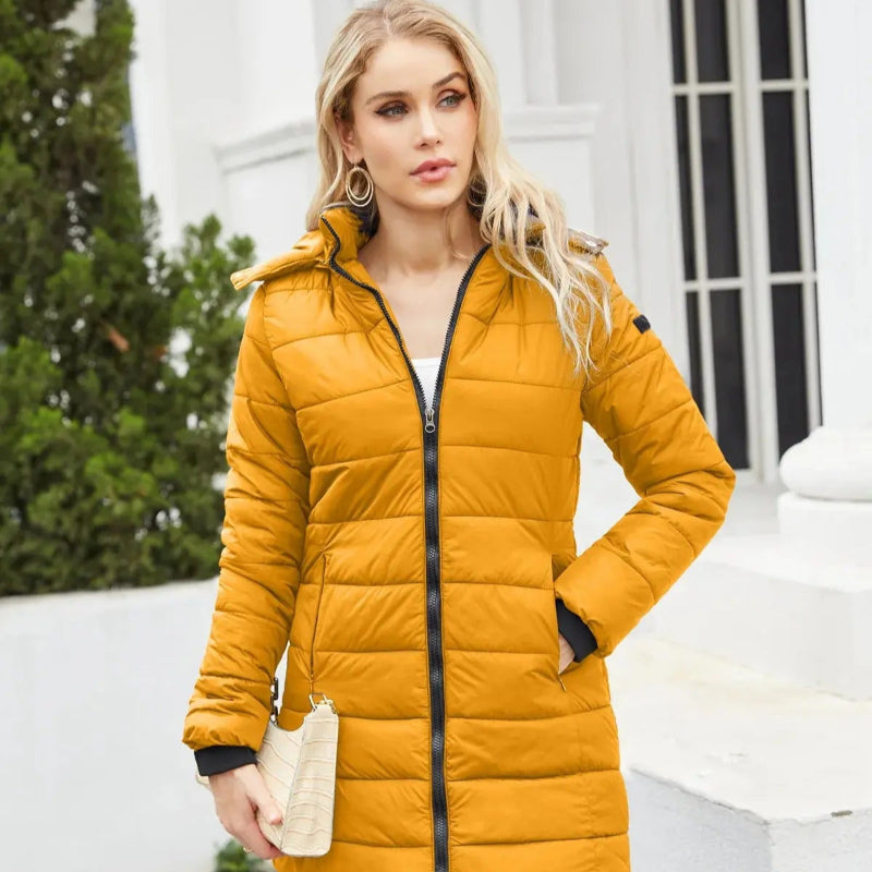 Parka chaude femme imperméable avec capuche - Boutique-parka