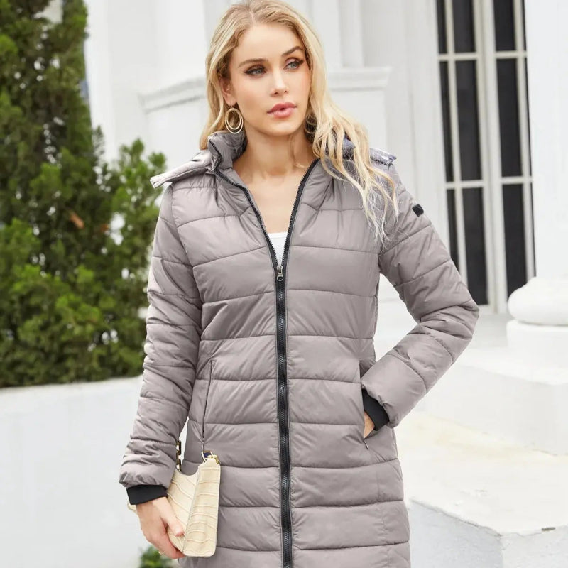Parka chaude femme imperméable avec capuche - Boutique-parka