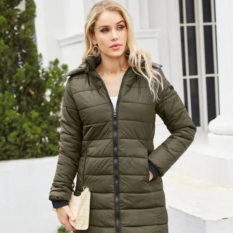 Parka chaude femme imperméable avec capuche - Boutique-parka
