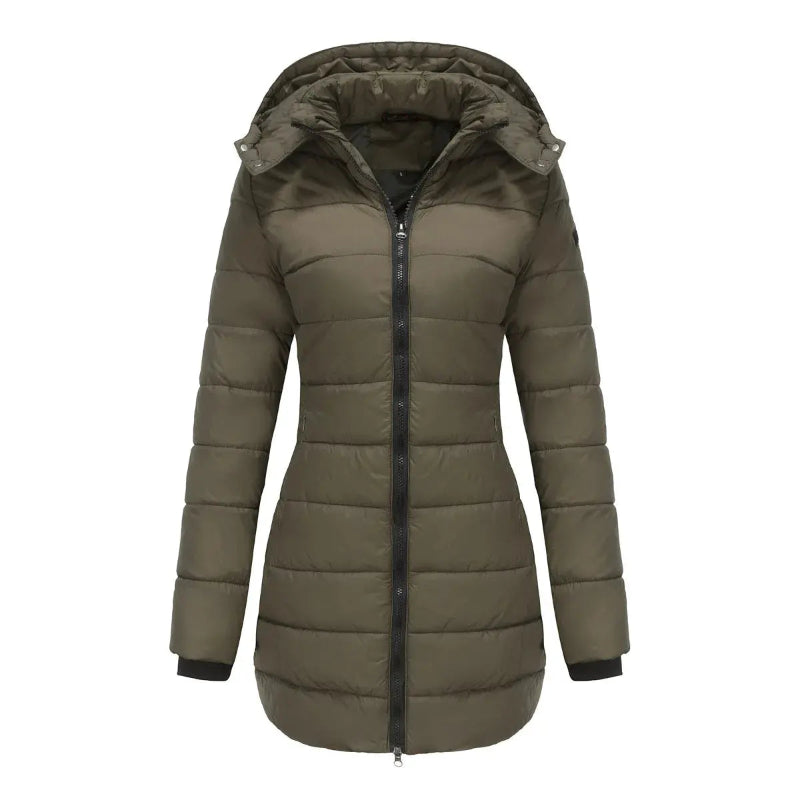 Parka chaude femme imperméable avec capuche - Boutique-parka