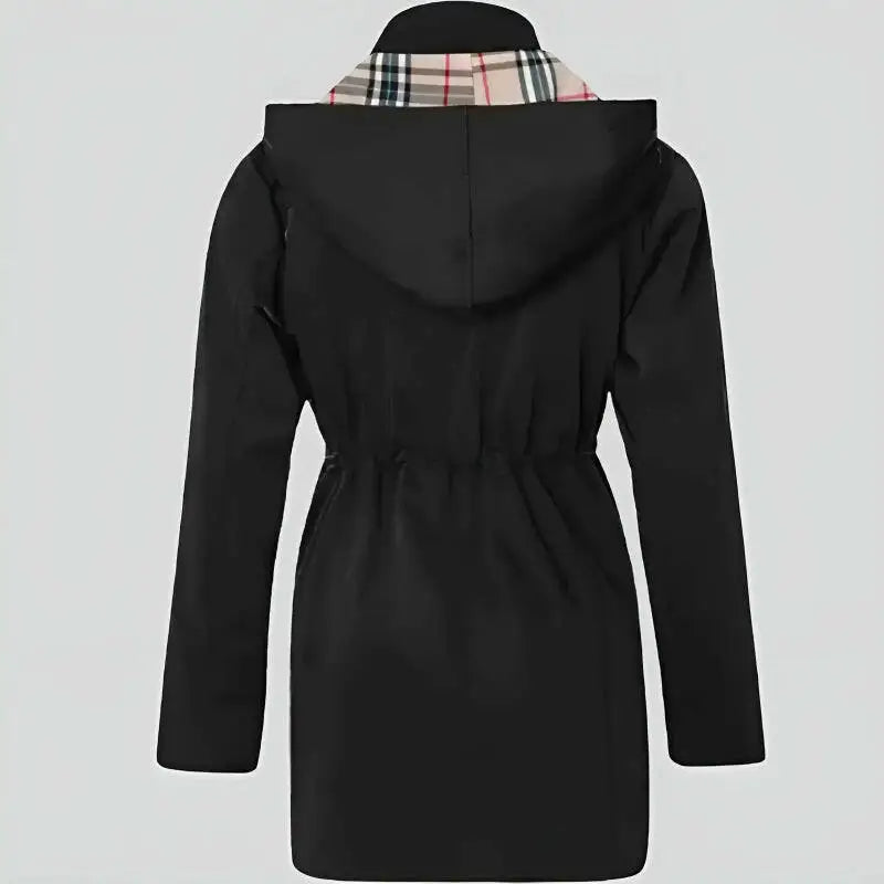 Parka femme Copenhague avec doublure à carreaux et capuche protectrice