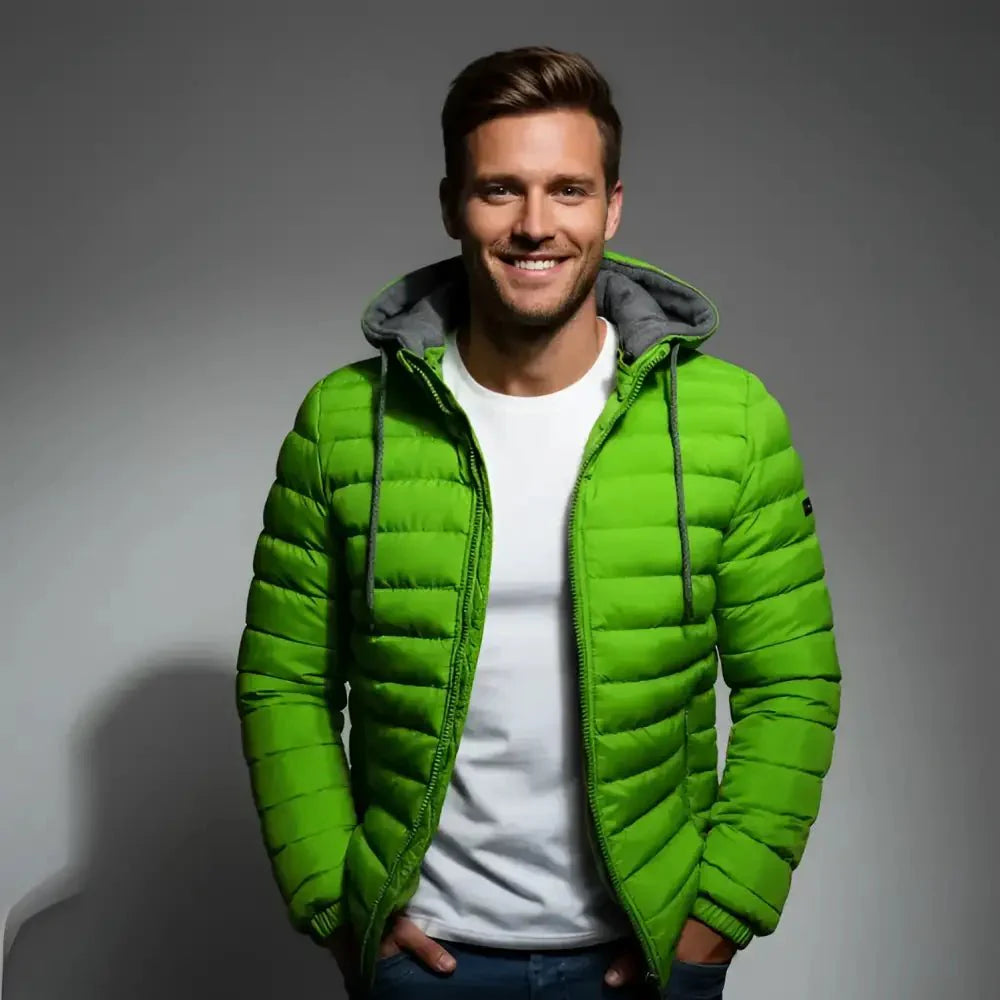 Parka doudoune homme légère à garnissage synthétique, chaleur et légèreté Image
