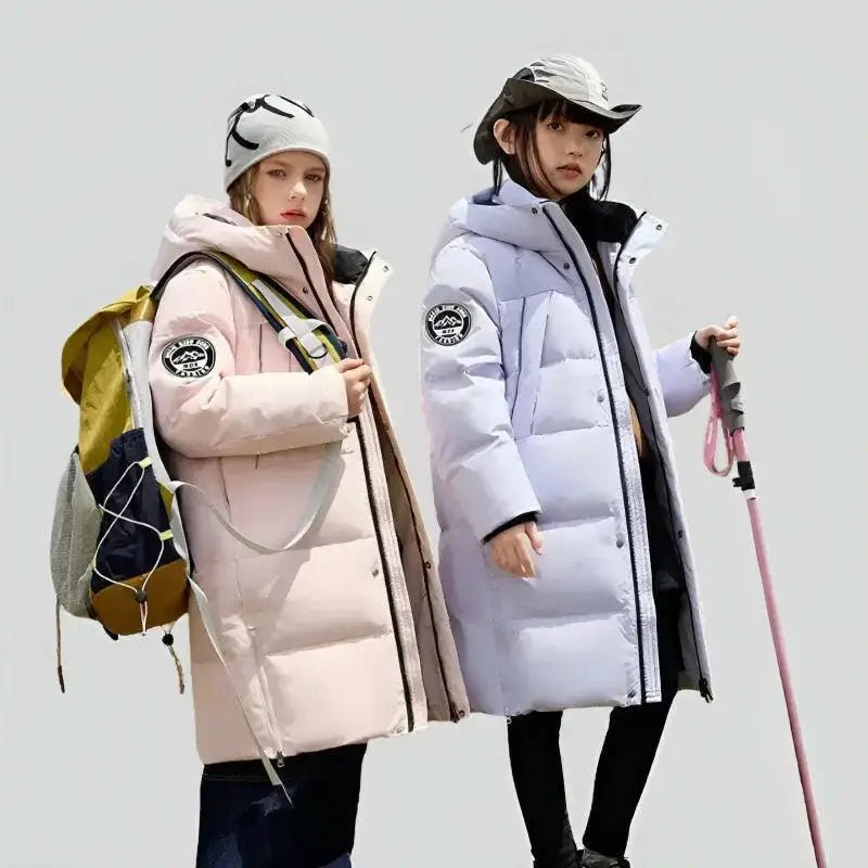 Parka fille 10 ans rose imperméable avec capuche - Boutique-Parka Image