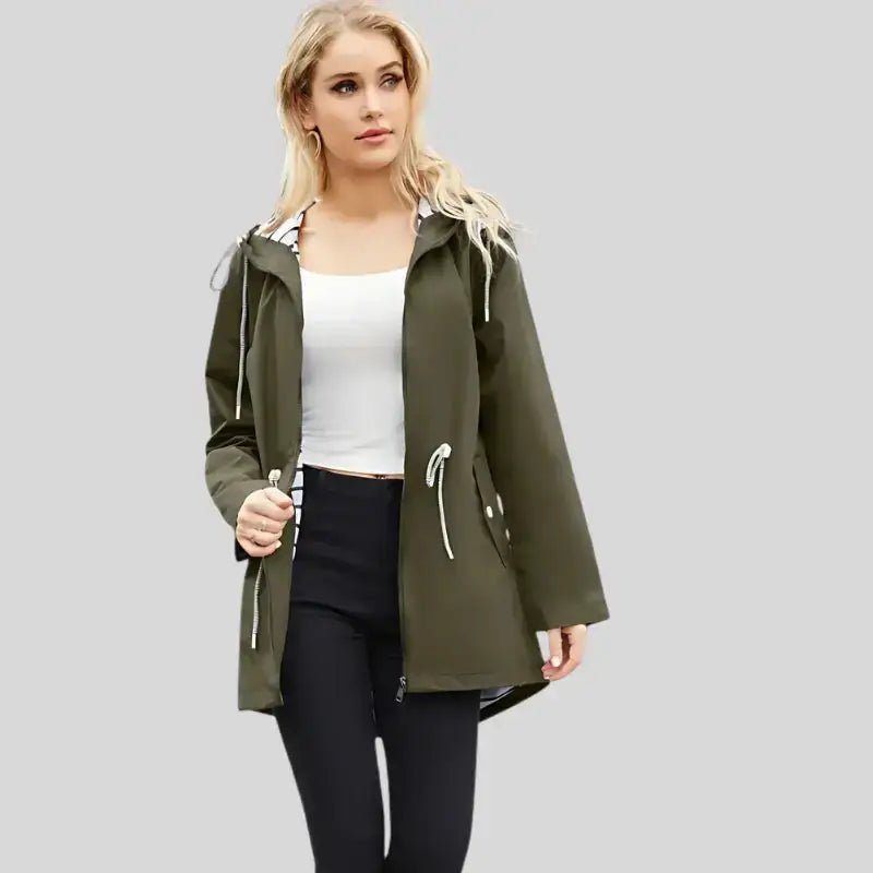 Parka kaki femme style militaire - Guide Boutique-Parka