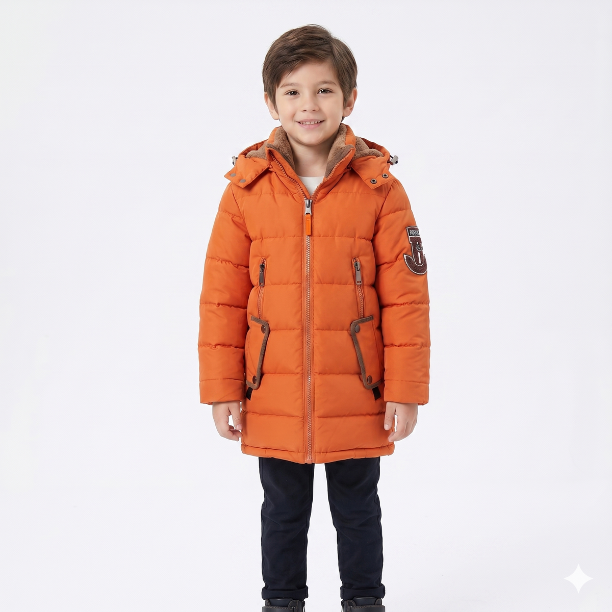 Parka Garçon Doudoune Longue Imperméable – Duvet, 7 à 14 Ans