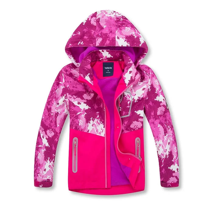 Parka Enfant Imperméable Coupe-Vent – Capuche, 3 à 12 Ans