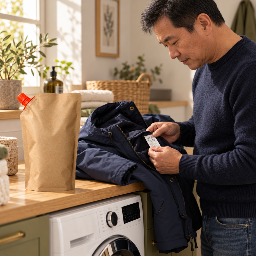 Recharge traitement déperlant – 1 L — mise en situation