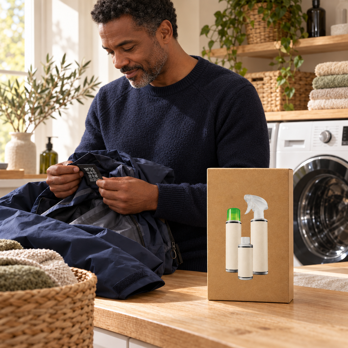 Kit d’entretien des vêtements techniques — mise en situation