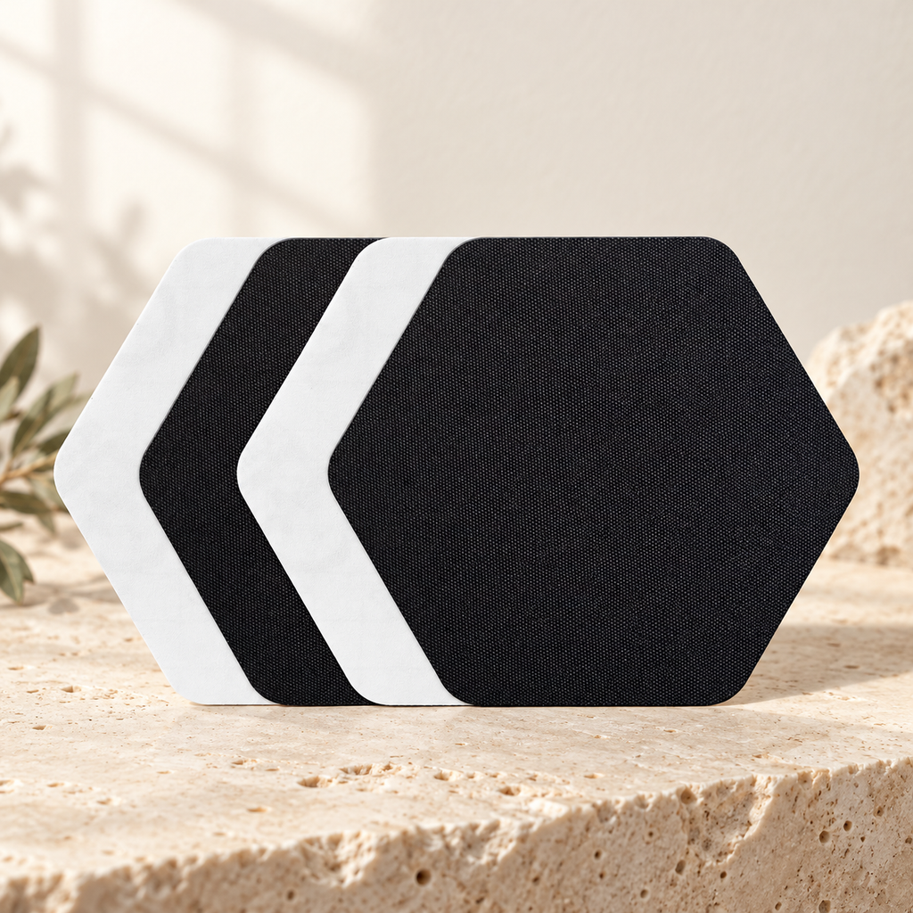 Patchs hexagonaux — vue du produit