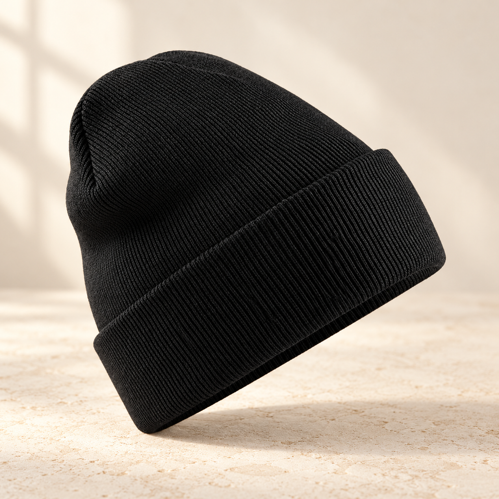 Bonnet à revers en maille – Le Classique — vue du produit