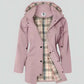 Manteau parka pour femme Copenhague avec doublure à carreaux et capuche protectrice