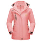 Parka femme à capuche imperméable et coupe-vent avec poches zippées et ajustements fonctionnels