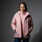 Parka femme à capuche waterproof avec doublure amovible pour ajustements fonctionnels