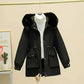 Parka femme imperméable avec capuche réglable et coupe féminine imperméable