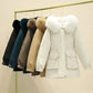 Parka femme imperméable avec capuche réglable, coupe féminine, coat crème avec fausse fourrure