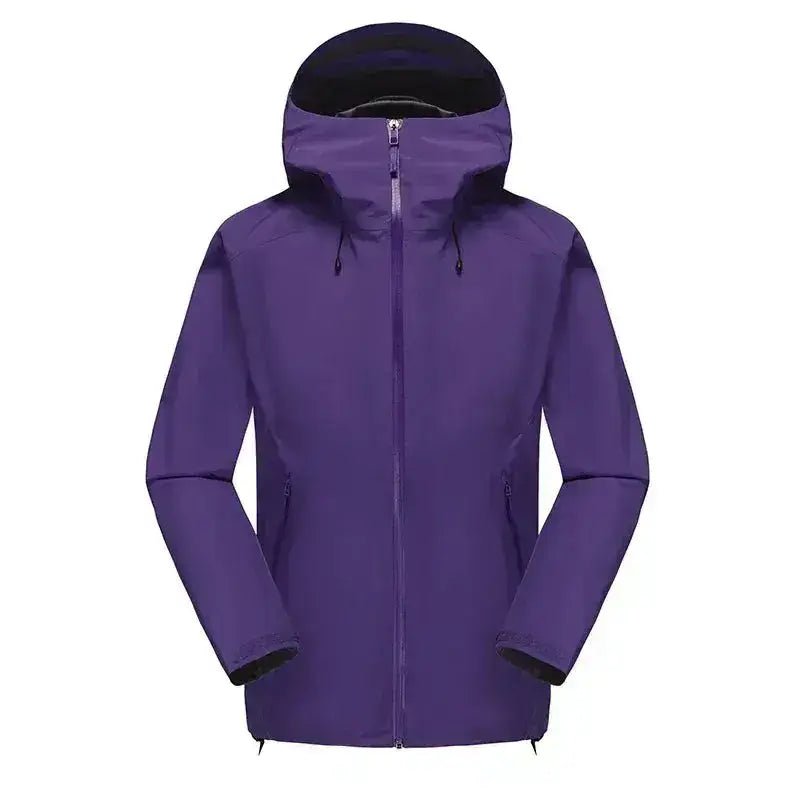 Parka homme bordeaux imperméable à capuche en couleur violet pour des tenues urbaines décontractées.