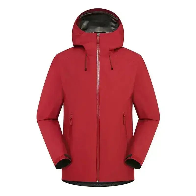 Parka homme bordeaux imperméable à capuche – Le Vignoble pour les journées fraîches.